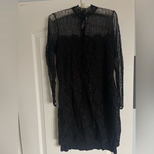 BNWT Zara black lace dress